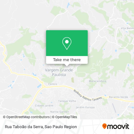 Mapa Rua Taboão da Serra
