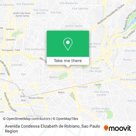 Avenida Condessa Elizabeth de Robiano map
