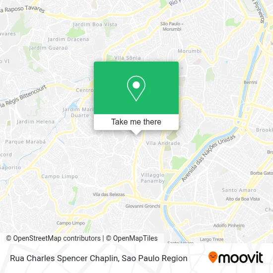 Rua Charles Spencer Chaplin map