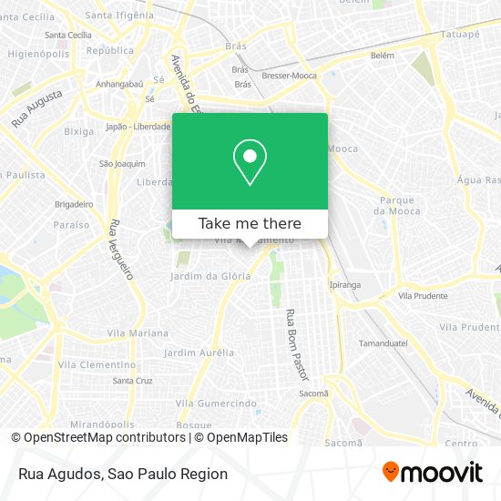 Rua Agudos map