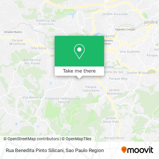 Rua Benedita Pinto Silicani map