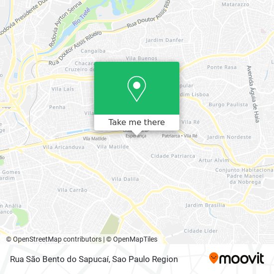 Rua São Bento do Sapucaí map