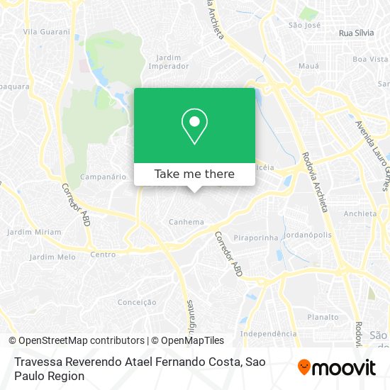 Travessa Reverendo Atael Fernando Costa map