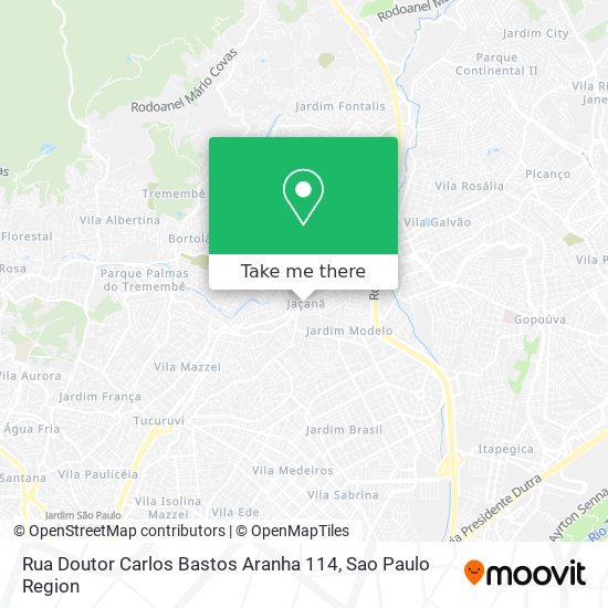 Mapa Rua Doutor Carlos Bastos Aranha 114