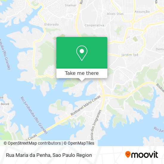 Mapa Rua Maria da Penha