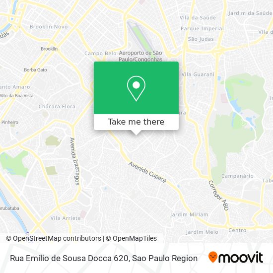 Mapa Rua Emílio de Sousa Docca 620