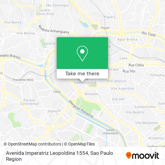 Mapa Avenida Imperatriz Leopoldina 1554