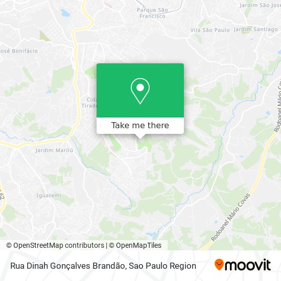 Mapa Rua Dinah Gonçalves Brandão