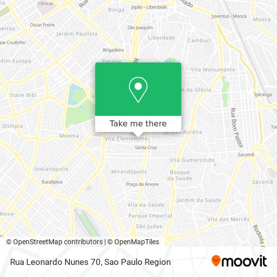 Mapa Rua Leonardo Nunes 70