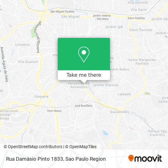 Rua Damásio Pinto 1833 map