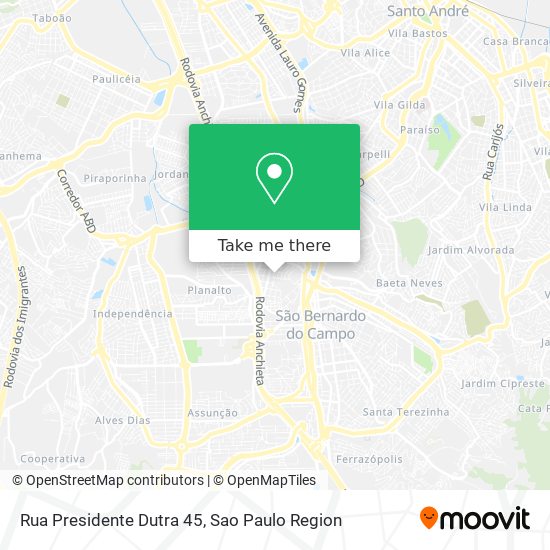 Rua Presidente Dutra 45 map