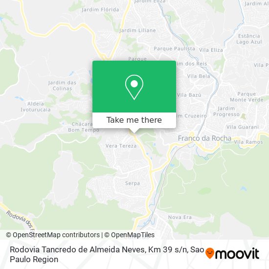 Rodovia Tancredo de Almeida Neves, Km 39 s / n map