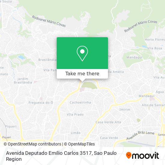 Mapa Avenida Deputado Emílio Carlos 3517