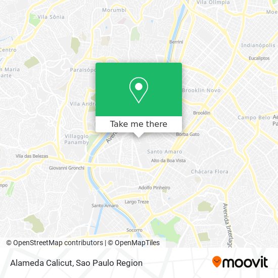 Alameda Calicut map