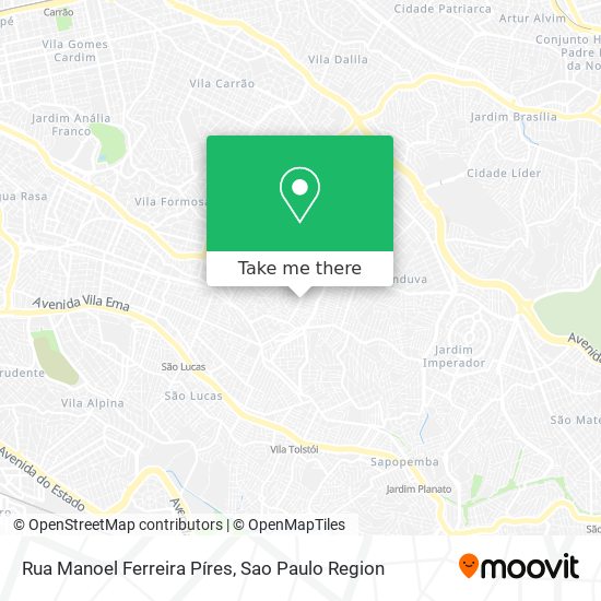 Mapa Rua Manoel Ferreira Píres