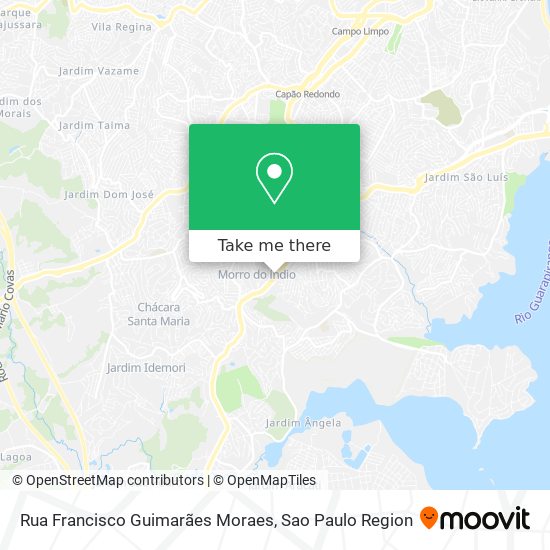 Mapa Rua Francisco Guimarães Moraes
