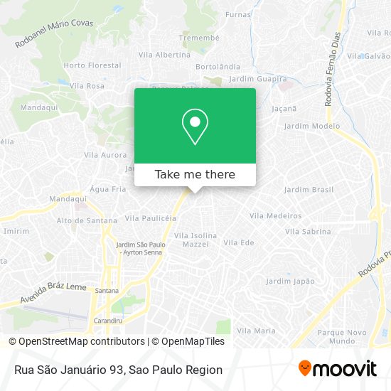 Rua São Januário 93 map