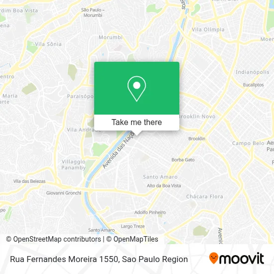 Rua Fernandes Moreira 1550 map