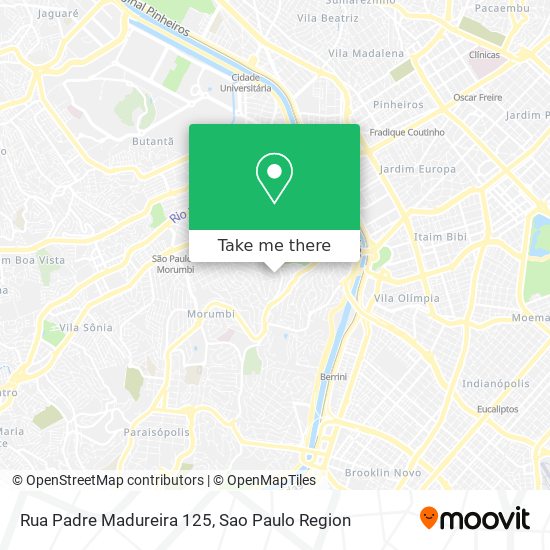 Mapa Rua Padre Madureira 125