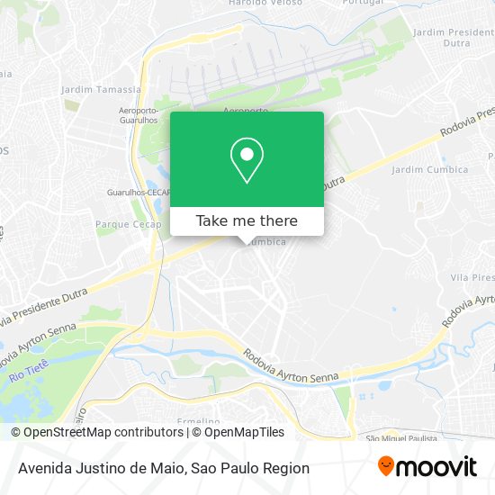 Avenida Justino de Maio map
