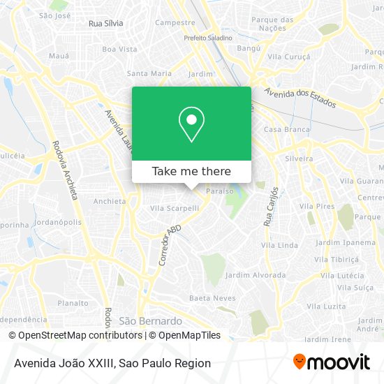 Avenida João XXIII map