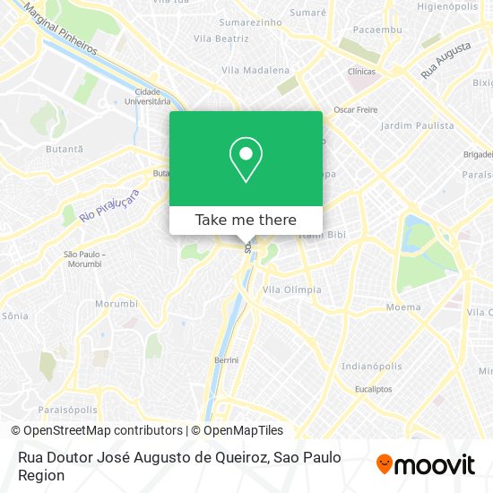 Mapa Rua Doutor José Augusto de Queiroz