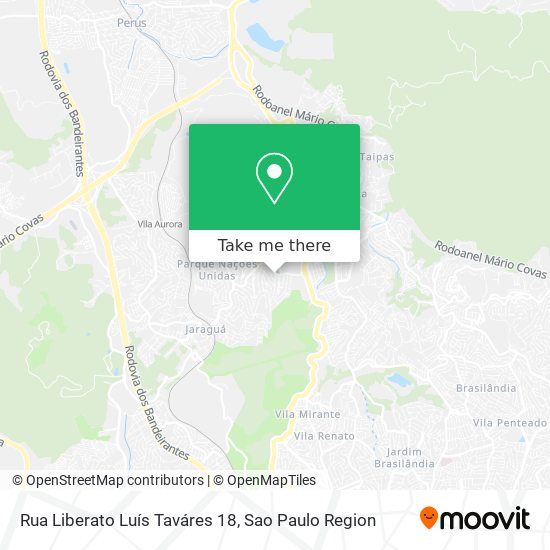 Rua Liberato Luís Taváres 18 map
