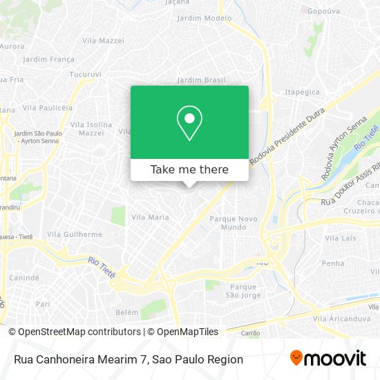 Mapa Rua Canhoneira Mearim 7