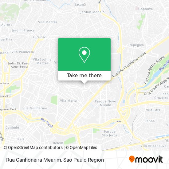 Mapa Rua Canhoneira Mearim