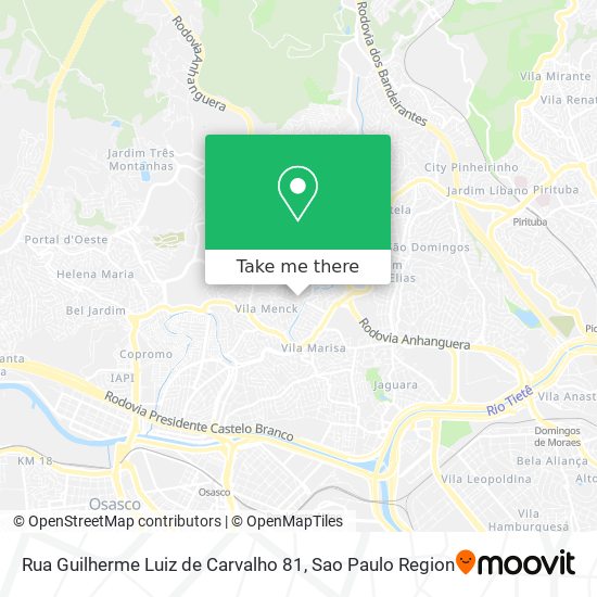 Rua Guilherme Luiz de Carvalho 81 map