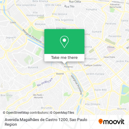 Avenida Magalhães de Castro 1200 map