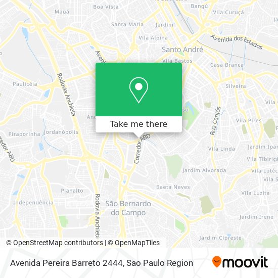 Avenida Pereira Barreto 2444 map