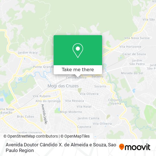 Avenida Doutor Cândido X. de Almeida e Souza map