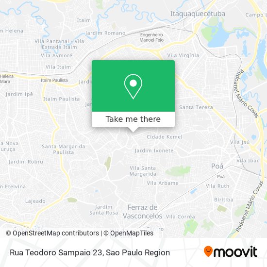 Mapa Rua Teodoro Sampaio 23