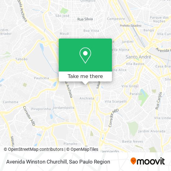 Mapa Avenida Winston Churchill