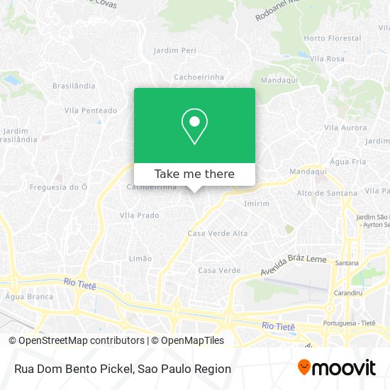 Rua Dom Bento Pickel map