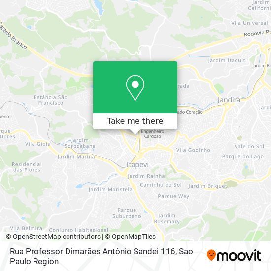 Rua Professor Dimarães Antônio Sandei 116 map