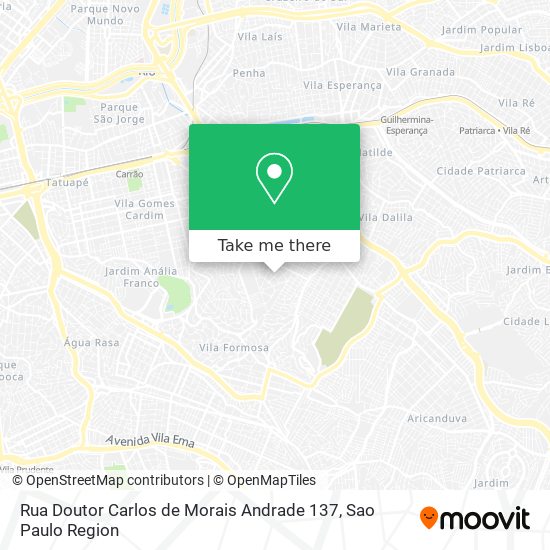 Rua Doutor Carlos de Morais Andrade 137 map
