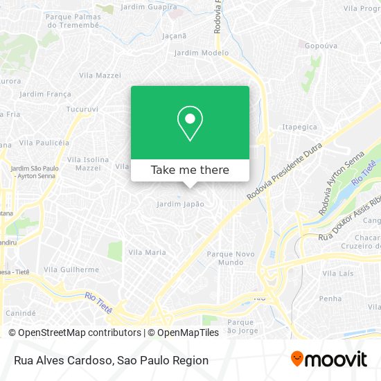 Rua Alves Cardoso map