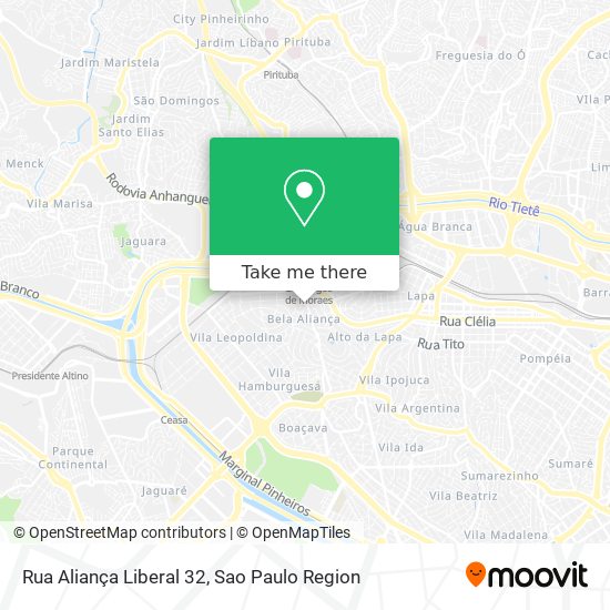 Rua Aliança Liberal 32 map