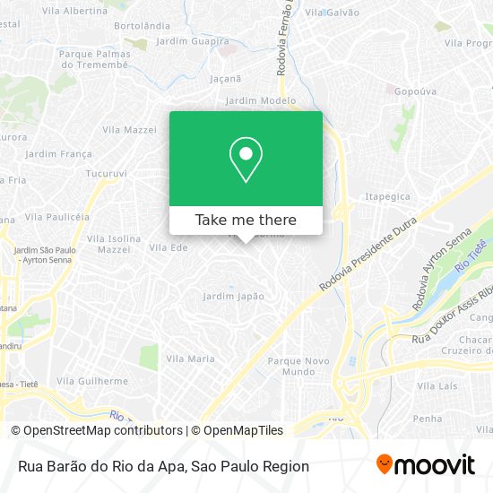 Rua Barão do Rio da Apa map