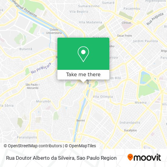 Rua Doutor Alberto da Silveira map