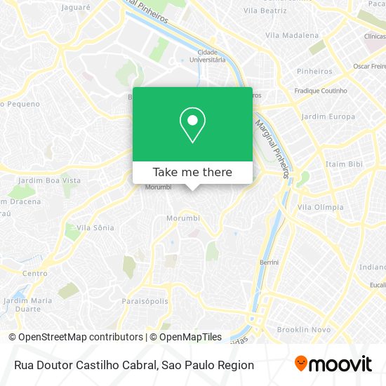 Rua Doutor Castilho Cabral map