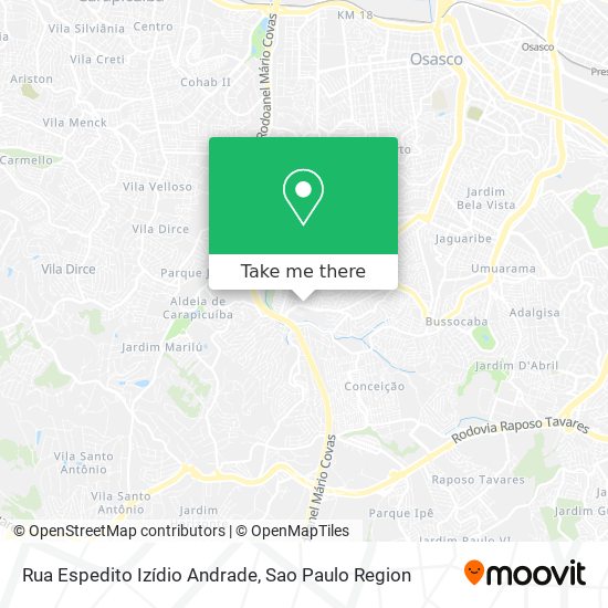 Rua Espedito Izídio Andrade map