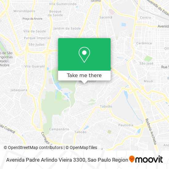 Mapa Avenida Padre Arlindo Vieira 3300