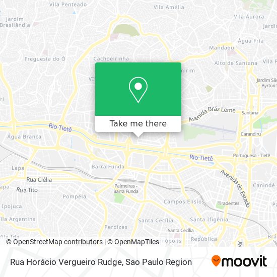 Mapa Rua Horácio Vergueiro Rudge