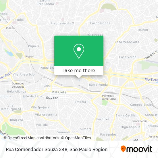 Mapa Rua Comendador Souza 348