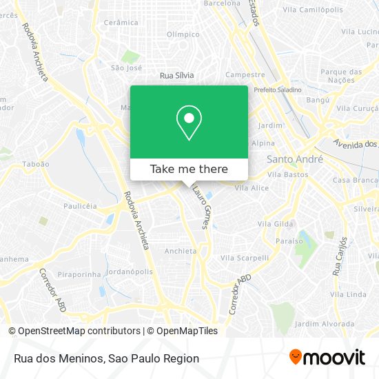 Rua dos Meninos map