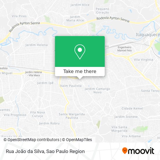 Mapa Rua João da Silva