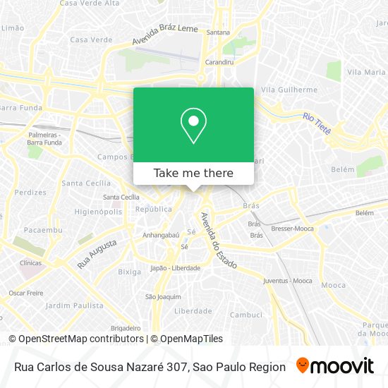 Rua Carlos de Sousa Nazaré 307 map